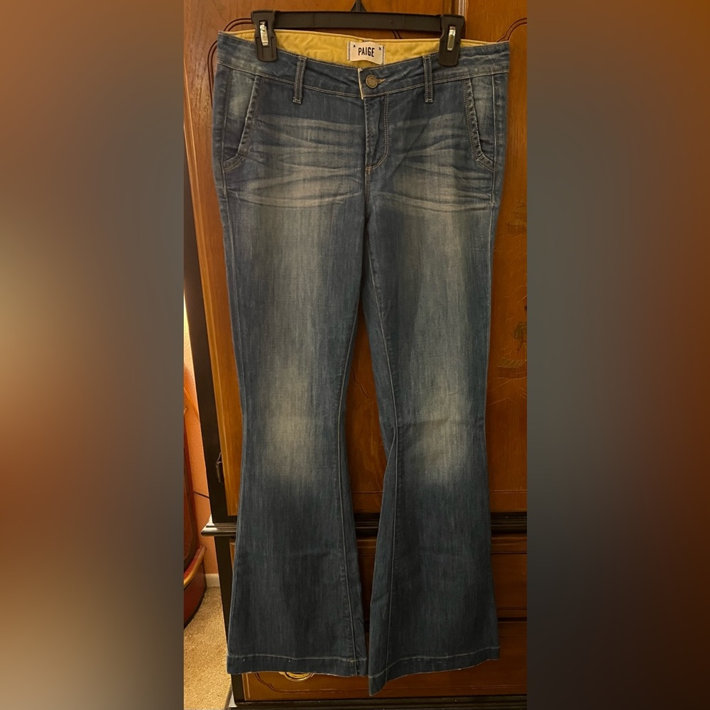 Paige Santa Monica Flare jeans EUC size 29 ❤️ LONG